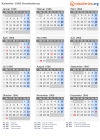 Kalender 1966 mit Ferien und Feiertagen Brandenburg