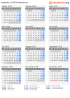 Kalender 1978 mit Ferien und Feiertagen Brandenburg