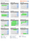 Kalender 1995 mit Ferien und Feiertagen Bayern