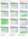 Kalender 1996 mit Ferien und Feiertagen Brandenburg