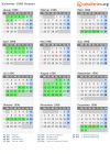 Kalender 1996 mit Ferien und Feiertagen Hessen