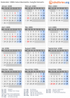 Kalender 2006 mit Ferien und Feiertagen Amerikanische Jungferninseln