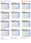 Kalender 2007 mit Ferien und Feiertagen Komoren