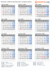 Kalender 2008 mit Ferien und Feiertagen Amerikanische Jungferninseln