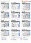 Kalender 2008 mit Ferien und Feiertagen Island
