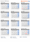 Kalender 2008 mit Ferien und Feiertagen Kenia