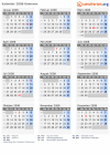 Kalender 2008 mit Ferien und Feiertagen Komoren
