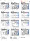 Kalender 2009 mit Ferien und Feiertagen Äquatorialguinea