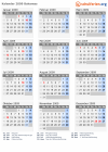 Kalender 2009 mit Ferien und Feiertagen Bahamas