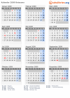 Kalender 2009 mit Ferien und Feiertagen Botsuana