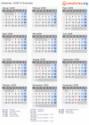Kalender 2009 mit Ferien und Feiertagen El Salvador