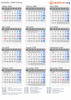 Kalender 2009 mit Ferien und Feiertagen Eritrea