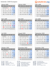 Kalender 2009 mit Ferien und Feiertagen Georgien