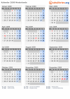 Kalender 2009 mit Ferien und Feiertagen Niederlande