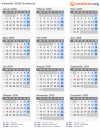 Kalender 2009 mit Ferien und Feiertagen Honduras