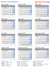 Kalender 2009 mit Ferien und Feiertagen Kolumbien