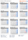 Kalender 2009 mit Ferien und Feiertagen Liechtenstein