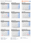 Kalender 2009 mit Ferien und Feiertagen Neuseeland
