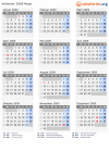 Kalender 2009 mit Ferien und Feiertagen Niger