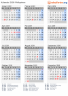 Kalender 2009 mit Ferien und Feiertagen Philippinen