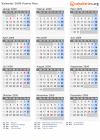 Kalender 2009 mit Ferien und Feiertagen Puerto Rico