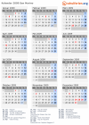 Kalender 2009 mit Ferien und Feiertagen San Marino
