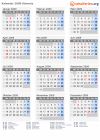 Kalender 2009 mit Ferien und Feiertagen Schweiz