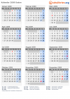 Kalender 2009 mit Ferien und Feiertagen Sudan