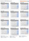 Kalender 2009 mit Ferien und Feiertagen Weißrussland