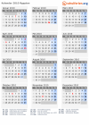 Kalender 2010 mit Ferien und Feiertagen Ägypten