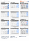 Kalender 2010 mit Ferien und Feiertagen Äthiopien