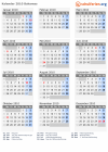 Kalender 2010 mit Ferien und Feiertagen Bahamas
