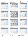 Kalender 2010 mit Ferien und Feiertagen Bahrain