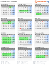 Kalender 2010 mit Ferien und Feiertagen Saarland
