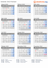 Kalender 2010 mit Ferien und Feiertagen Finnland
