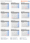 Kalender 2010 mit Ferien und Feiertagen Griechenland