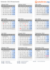 Kalender 2010 mit Ferien und Feiertagen Niederlande