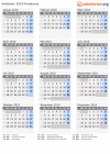 Kalender 2010 mit Ferien und Feiertagen Honduras