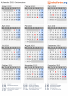 Kalender 2010 mit Ferien und Feiertagen Indonesien