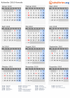 Kalender 2010 mit Ferien und Feiertagen Kanada