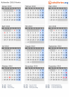 Kalender 2010 mit Ferien und Feiertagen Kenia