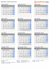 Kalender 2010 mit Ferien und Feiertagen Komoren