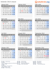 Kalender 2010 mit Ferien und Feiertagen Litauen