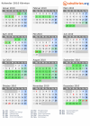Kalender 2010 mit Ferien und Feiertagen Kärnten