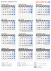 Kalender 2010 mit Ferien und Feiertagen Panama