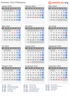Kalender 2010 mit Ferien und Feiertagen Philippinen