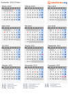 Kalender 2010 mit Ferien und Feiertagen Polen