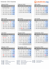 Kalender 2010 mit Ferien und Feiertagen Sambia