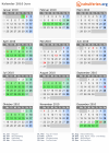 Kalender 2010 mit Ferien und Feiertagen Jura