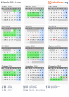 Kalender 2010 mit Ferien und Feiertagen Luzern